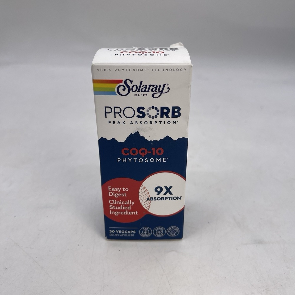 Solaray Ashwagandha 18X 30 Capsules ProSorb Peak Absorption 30 Vegcaps NEW